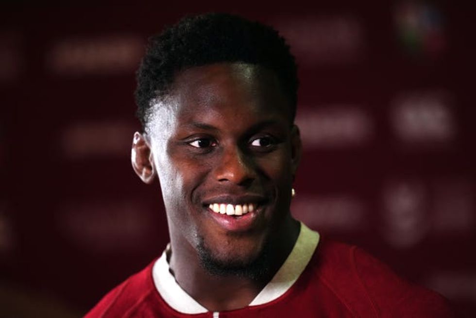 Maro Itoje during the British and Irish Lions squad announcement