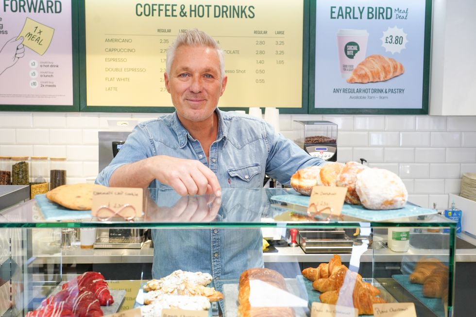 Martin Kemp and Chris Evans help launch coffee shop fighting homelessness