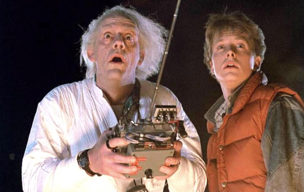 Marty McFly and Emmett "Doc" Brown in Back to the Future