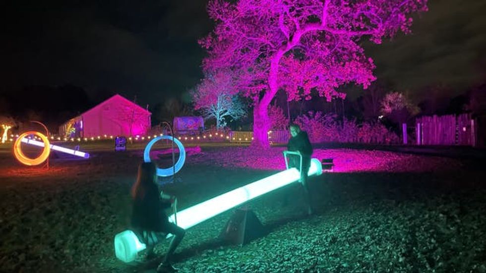 Marwell Zoo\u2019s Glow lights installation