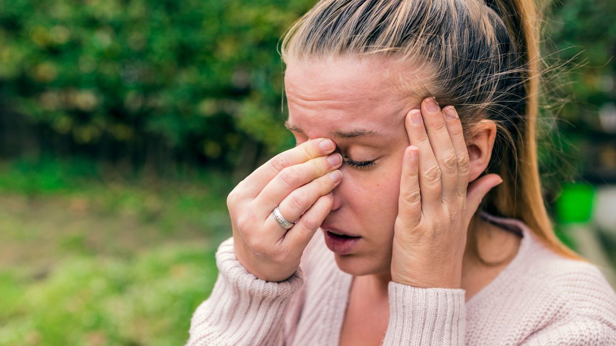 <p>Mary had chronic nose pain, and was shocked when she discovered the cause (stock picture, posed by model)</p>