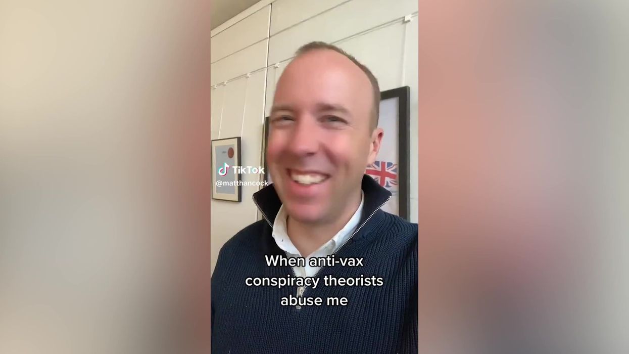 Matt Hancock's followers notice 'cringe' detail in his latest TikTok video