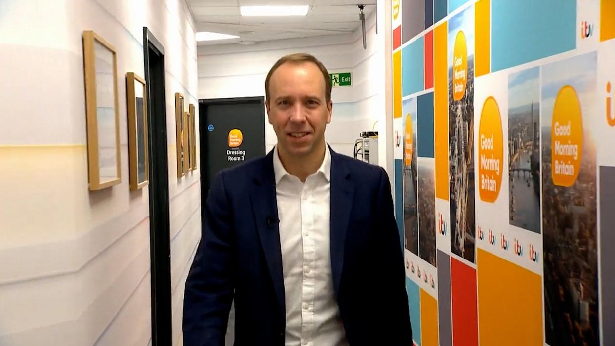 Matt Hancock's bizarre entrance on Good Morning Britain has become an instant meme