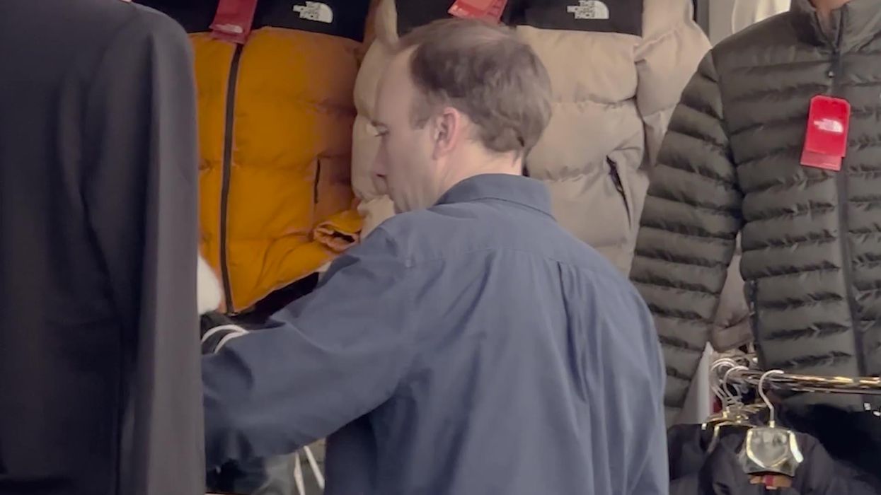 Matt Hancock has been spotted in Turkey browsing fake designer clothes