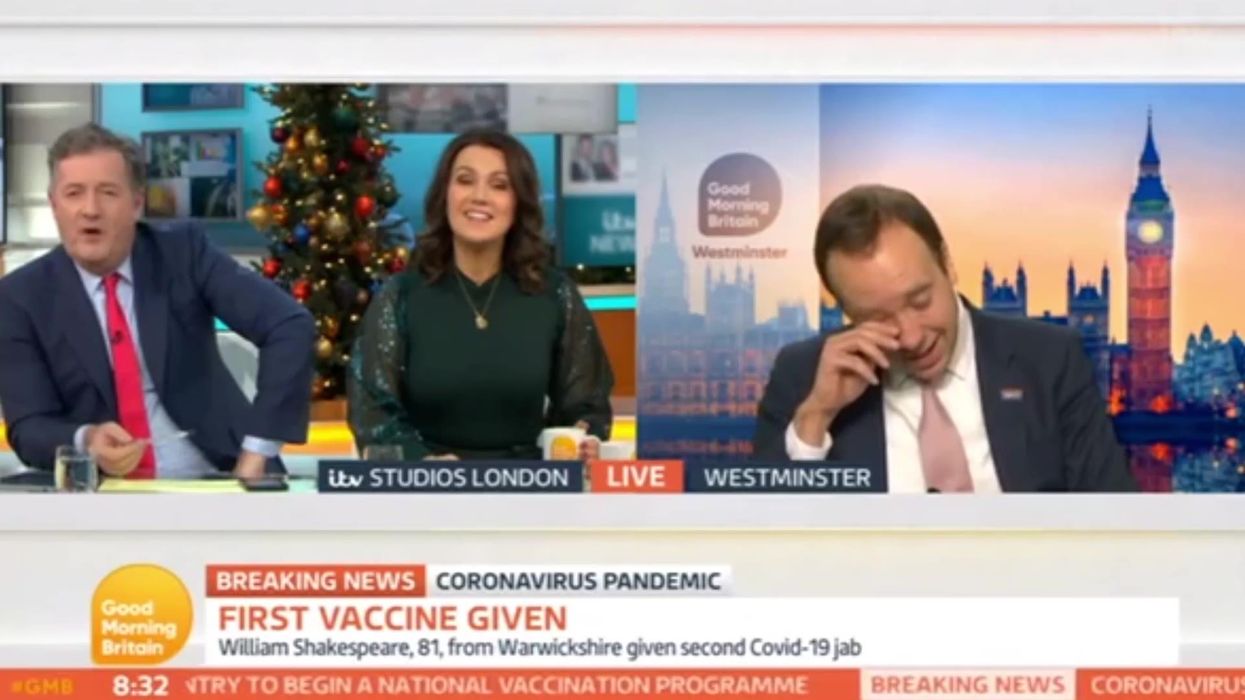 GMB hosts revisit the excruciating moment Matt Hancock 'blubbed' on air