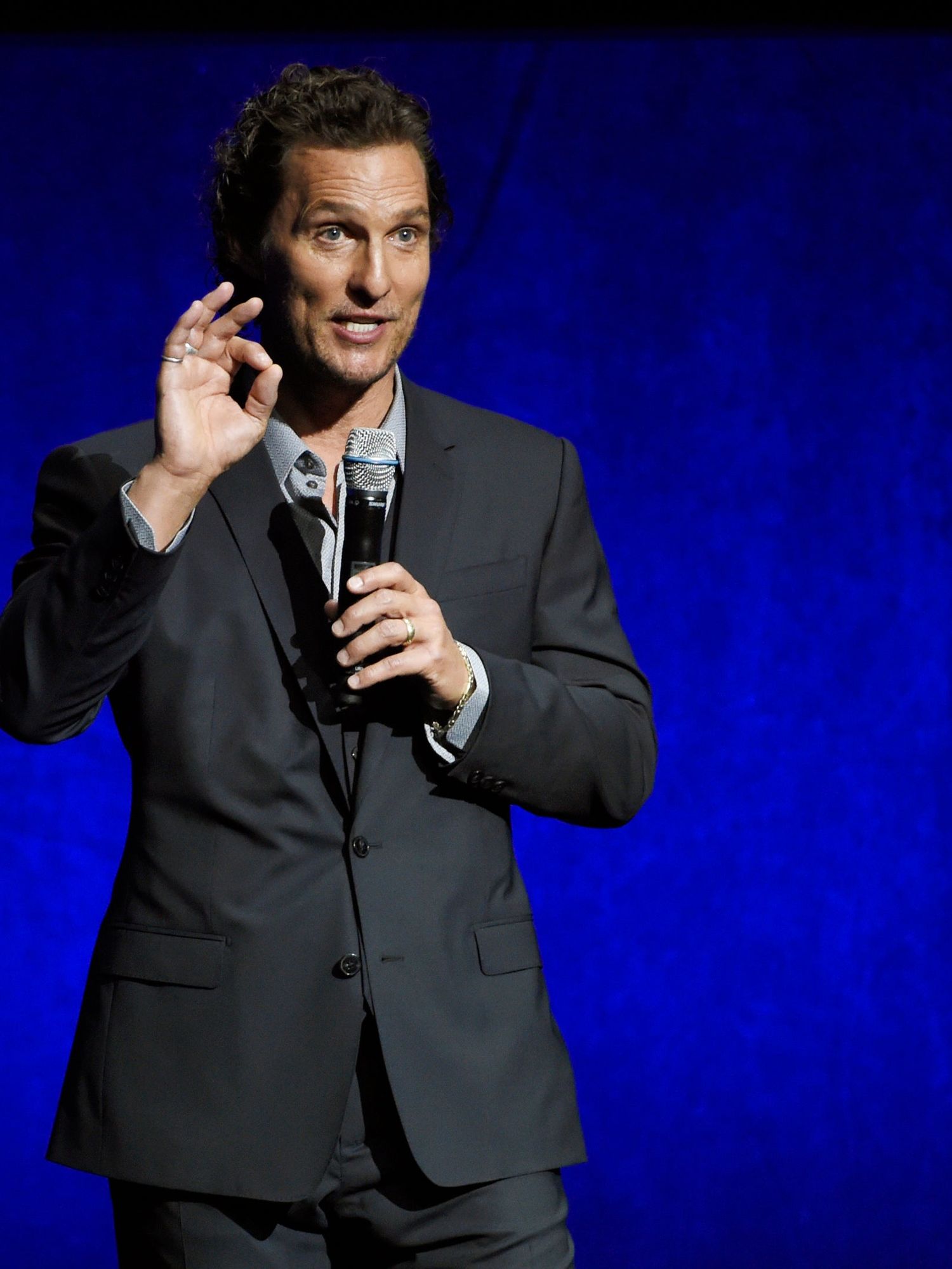 Matthew McConaughey asked if he was 'grandstanding' after emotional school shooting speech