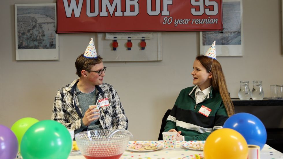 Max Fosh and Lily Hunter chatting