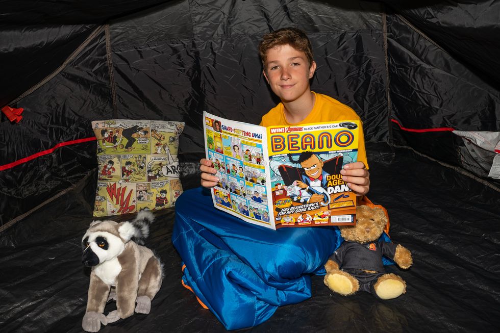 Max has been sleeping in a tent for almost two years (Aaron Chown/PA)