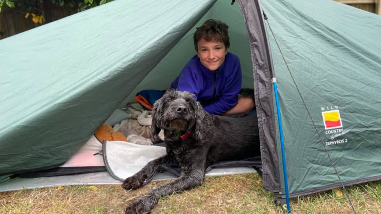 Max Woosey and his dog Digby