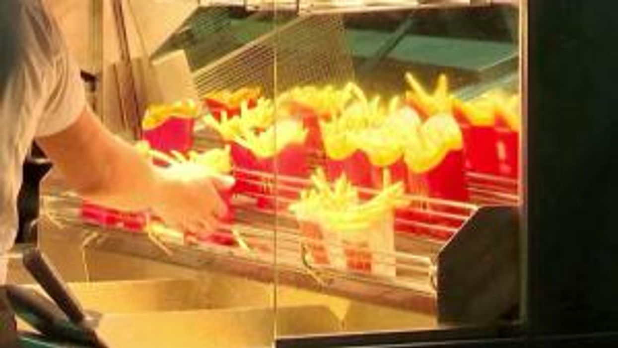 Russians are cashing in by stockpiling McDonald's in fridges and selling Big Macs for £250