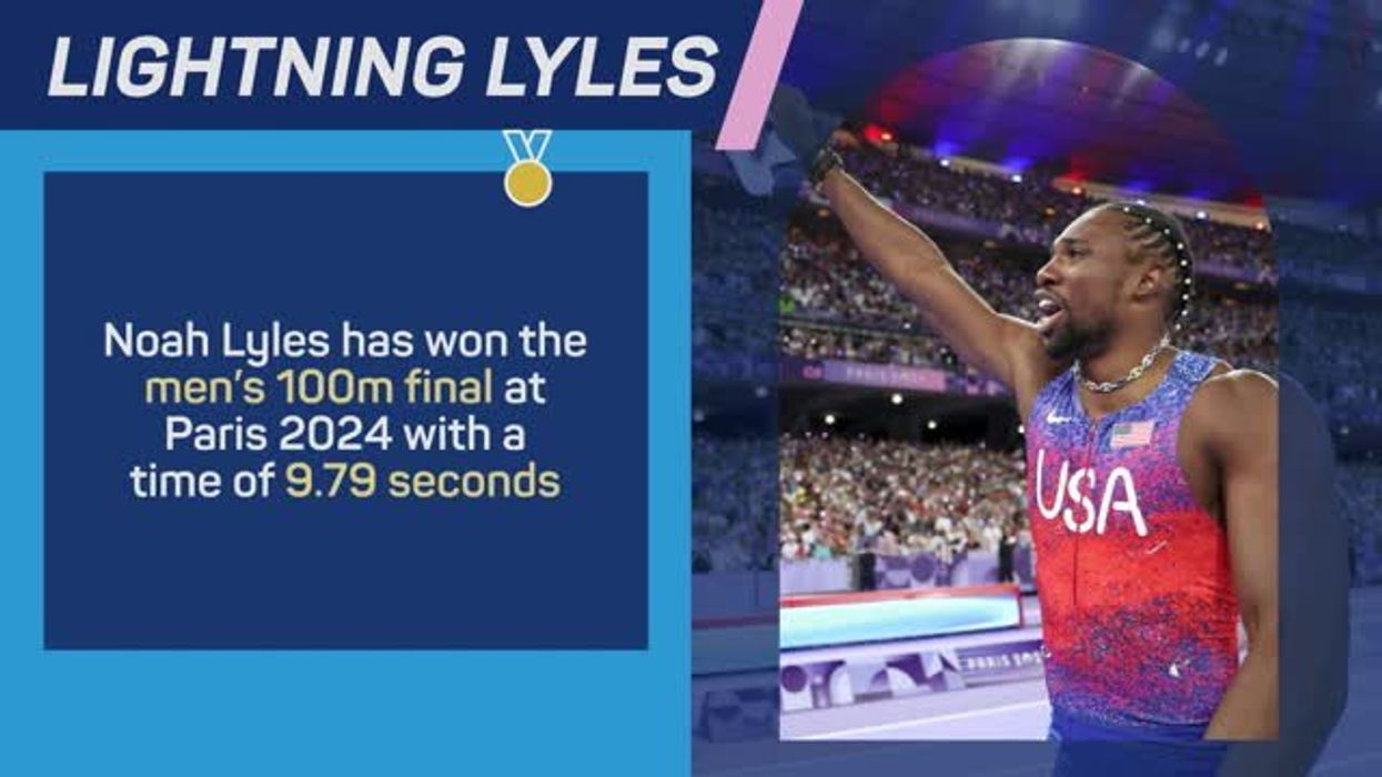 The biggest reactions as Noah Lyles wins iconic Olympic 100m final