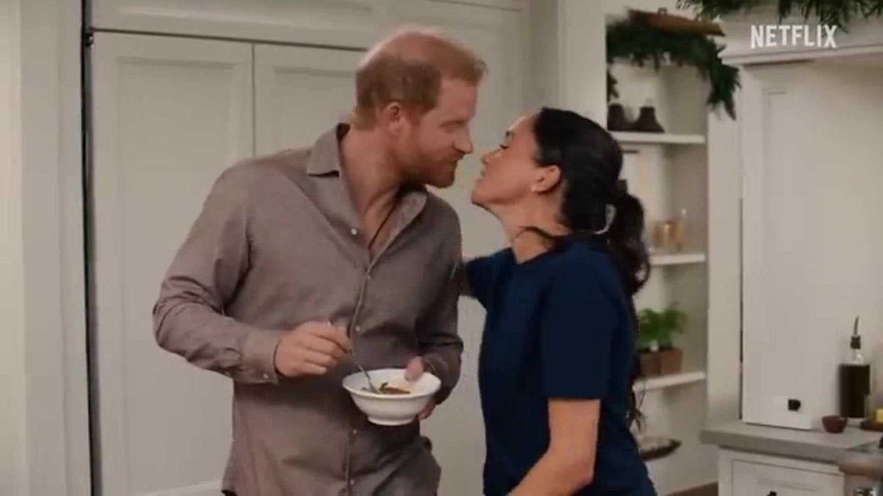 Watch: Meghan and Harry share a kiss in Netflix Christmas special of 'With Love, Meghan'