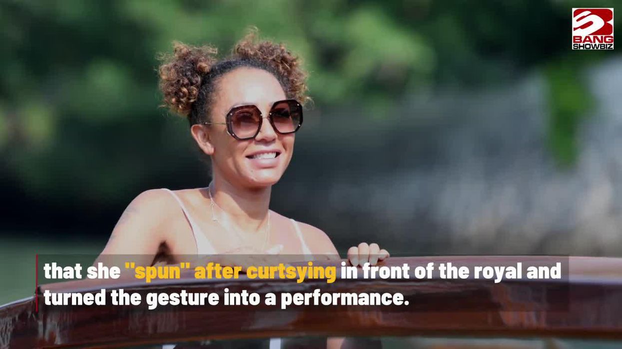 Mel B admits she did a dance as she curtseyed for Prince William
