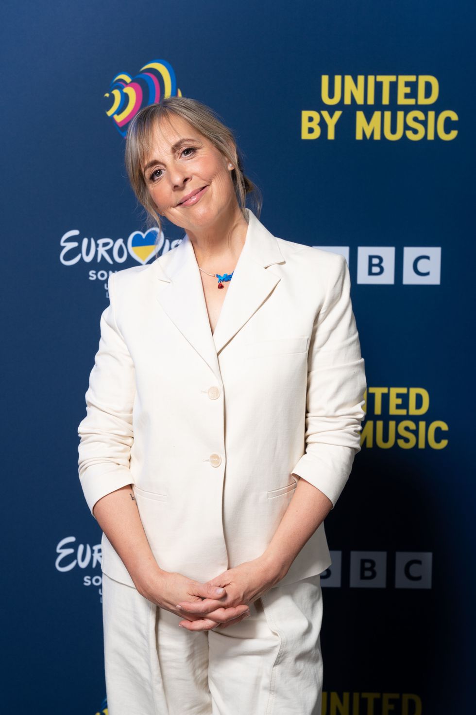 Mel Giedroyc appears as ‘butter-churning Polish milkmaid’ in Eurovision skit