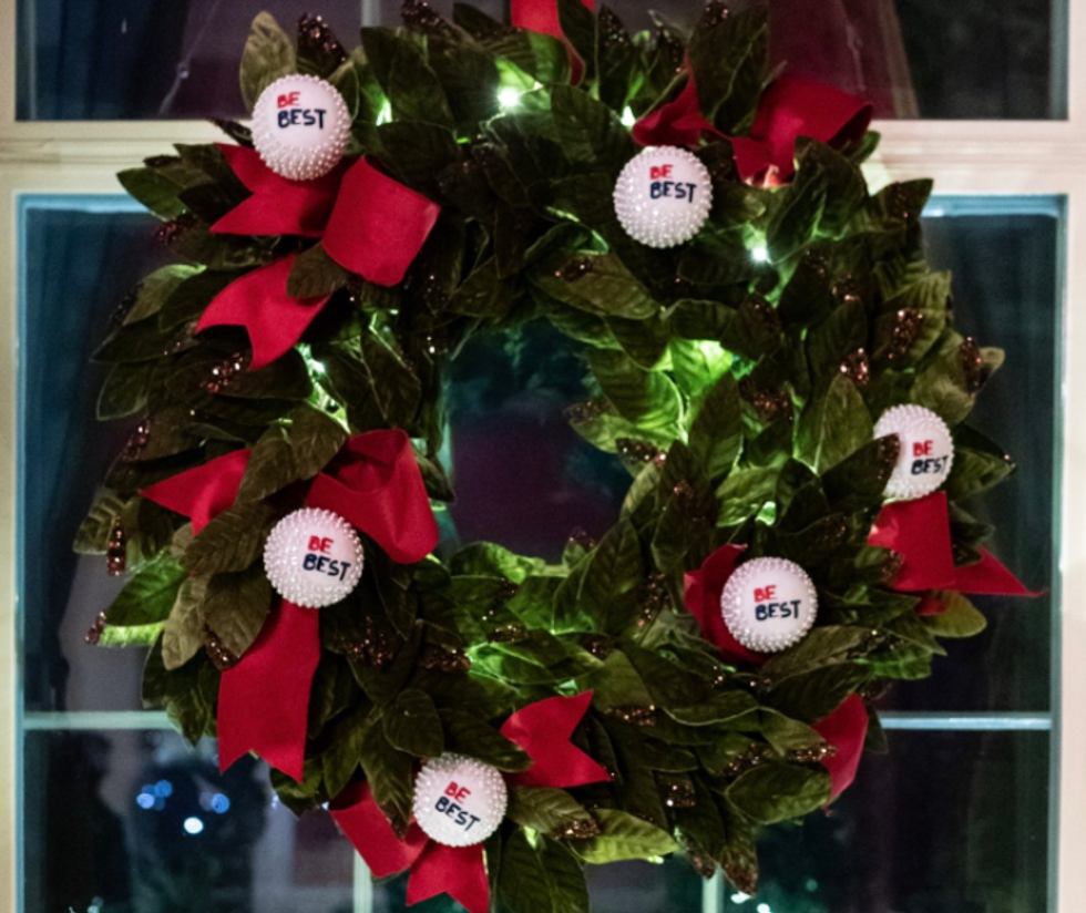 Melania Trump 2020 Christmas wreath