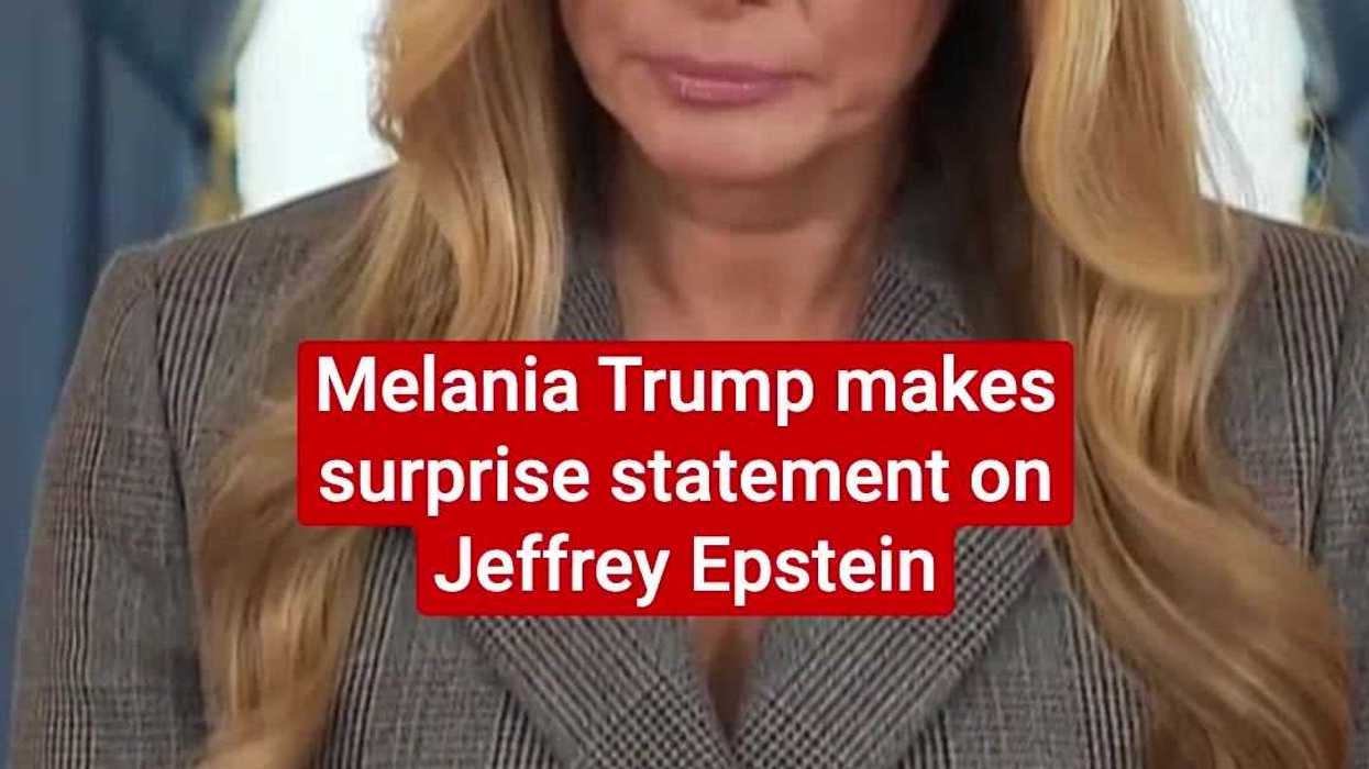 What did Melania Trump say about Jeffrey Epstein in surprise media address?