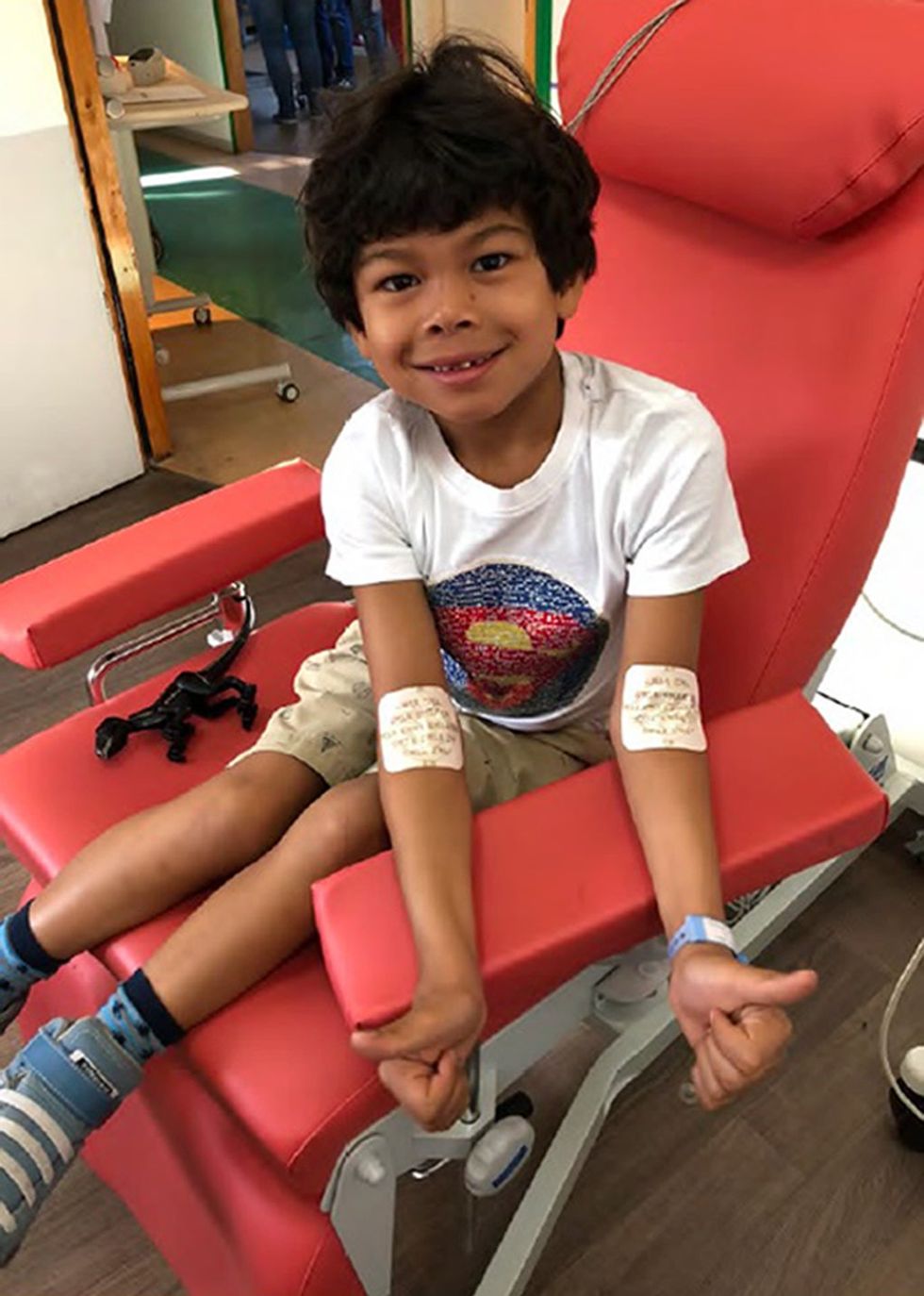 Melvil Vedrenne-Cloquet \u201cfaces a brighter future\u201d because he has access to risdiplam, his mother said (NHS England/PA)