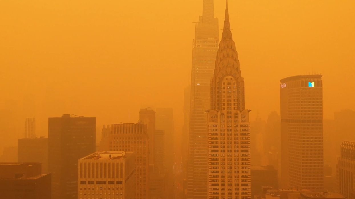 12 of the best photos and videos of New York as Canada wildfires cause 'apocalyptic' orange haze