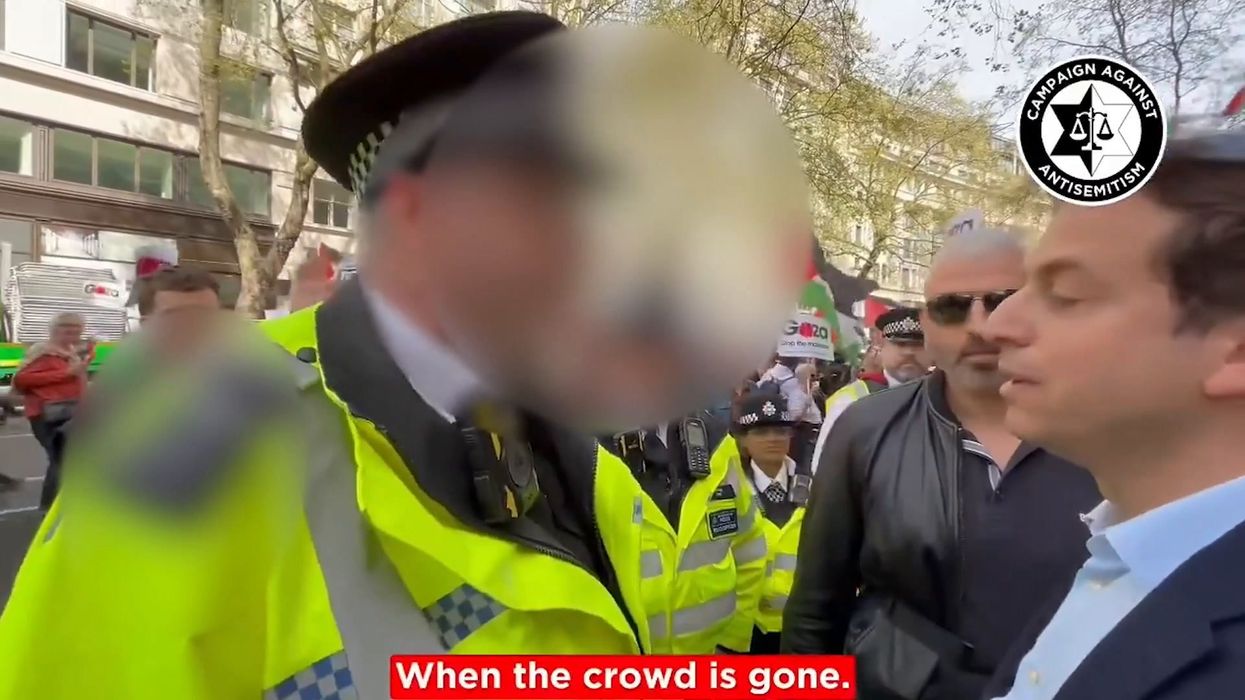 Who is Gideon Falter, and what did the Metropolitan Police say to him?