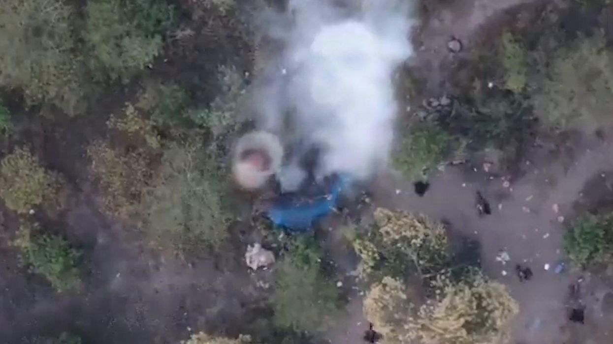 Terrifying Google Street View image shows 'cartel' members surrounding car