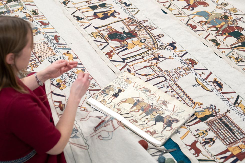 Bayeux Tapestry replica challenge giving grey hairs to primary school teacher