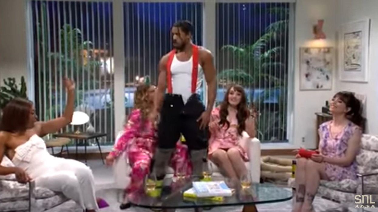 SNL camera operator gets over 'excited' during Michael B Jordan striptease