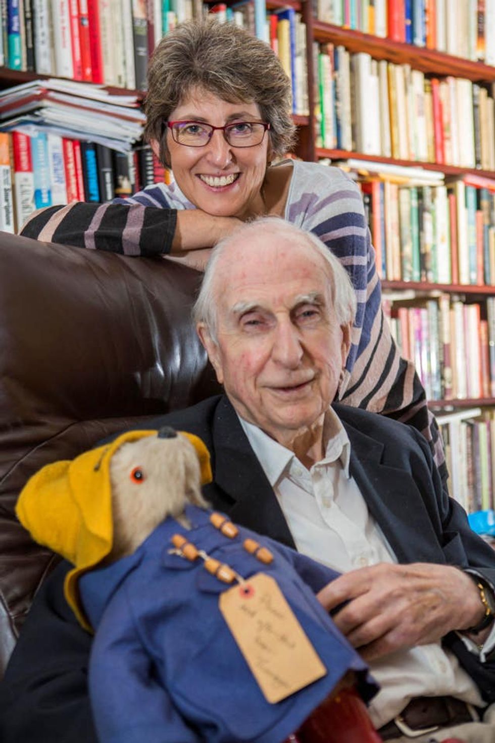 Michael Bond with his daughter Karen Jankel