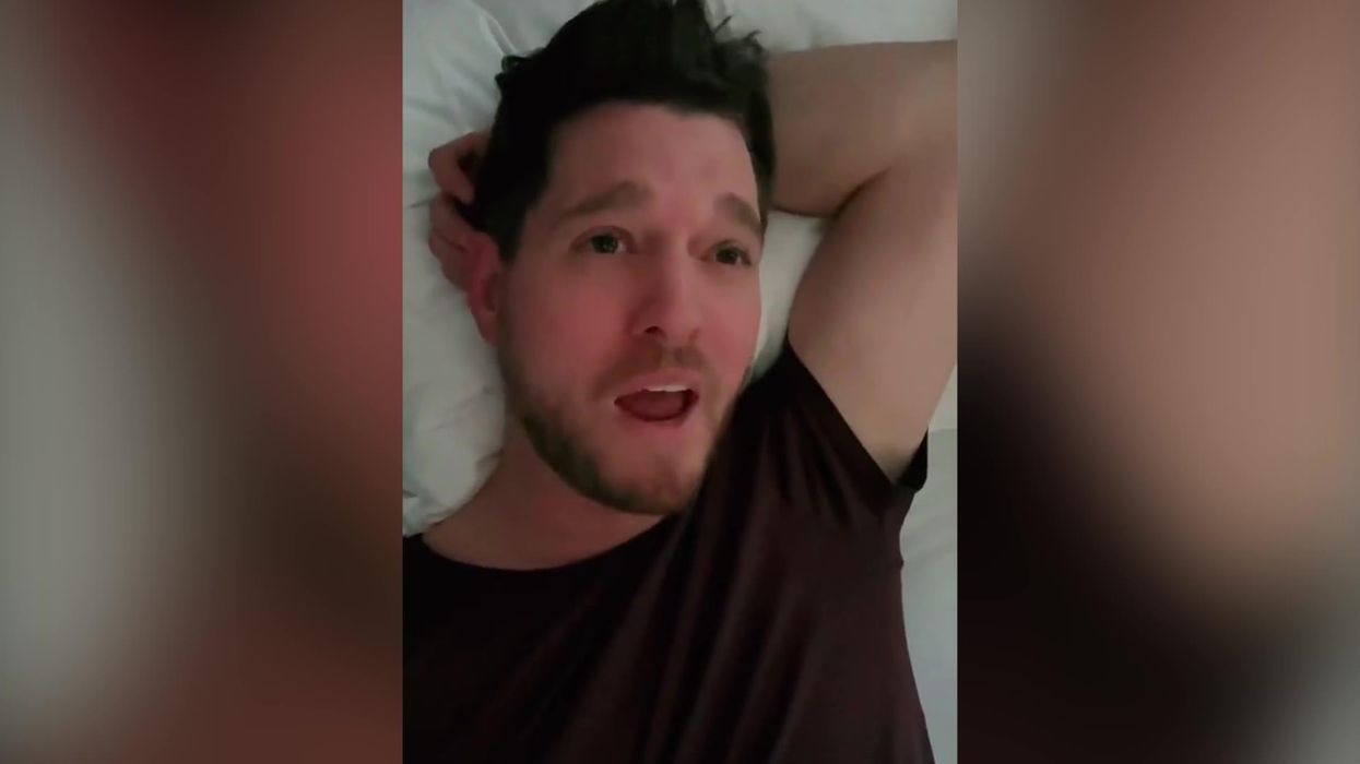Michael Bublé mocks people who say he should only come out at Christmas