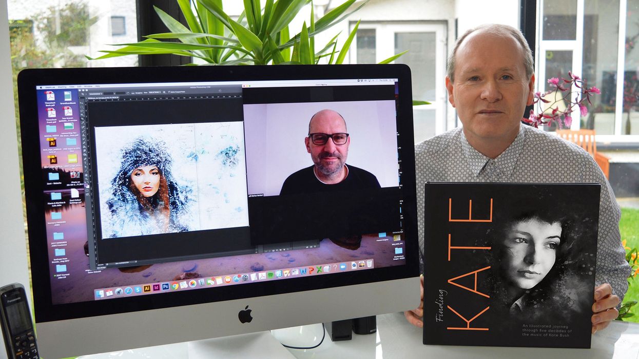 Michael Byrne with the book
