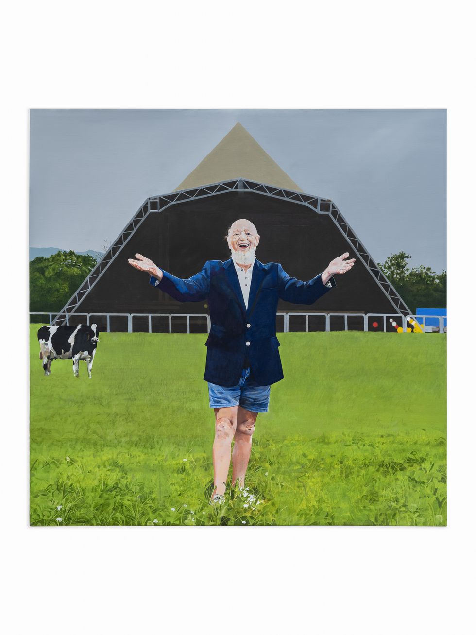 Michael Eavis says portrait is an ‘achievement for a dairy farmer from Somerset’