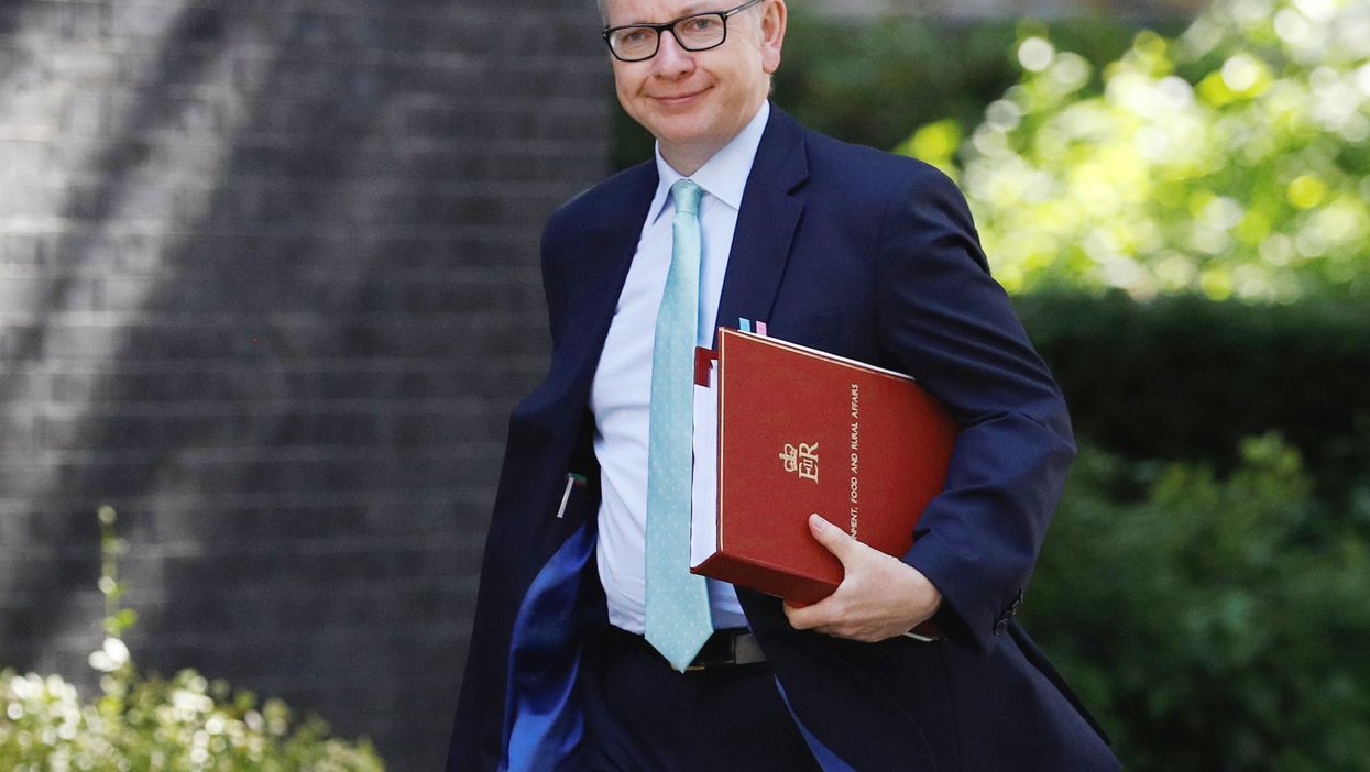Michael Gove, Secretary of State for the Environment, arrives in Downing Street for a cabinet meeting