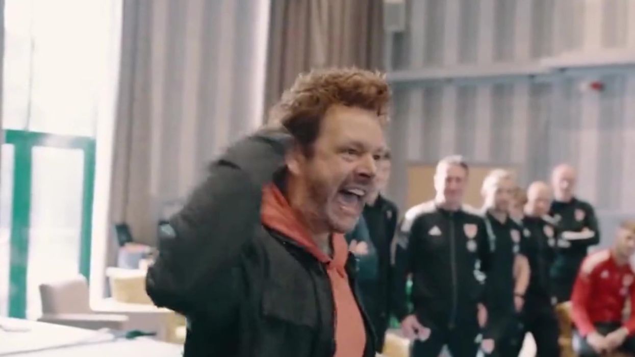 Michael Sheen has done another incredible speech to the Wales football team