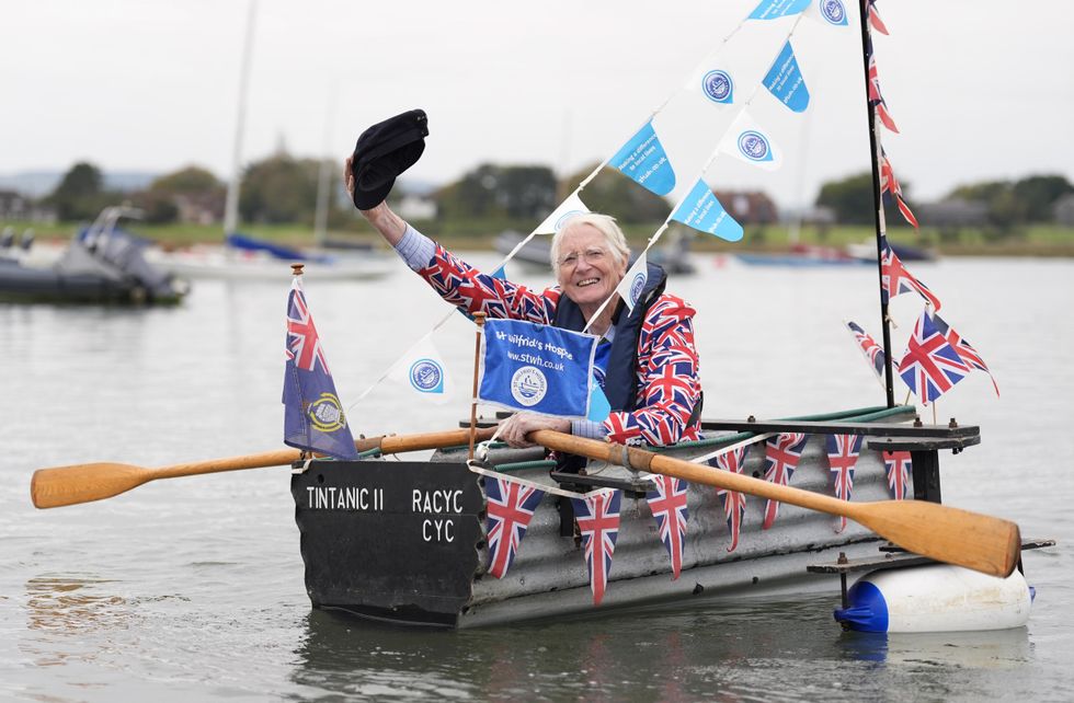 I have rowed 500 miles and I will sail 500 more, says Tintanic captain Major Mick