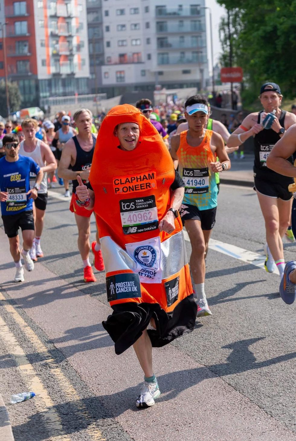 Most finishers and fastest traffic cone among confirmed London Marathon records