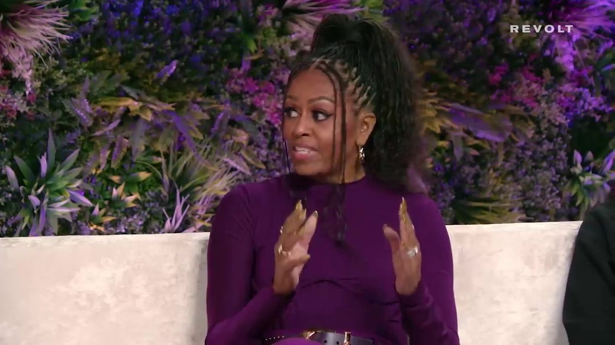 Michelle Obama has eviscerated Donald Trump for his most notorious claim