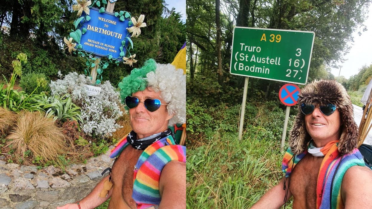 Mick Cullen, known as Speedo Mick, will seek to give away up to £250,000 from his own foundation during a 2,000-mile, five-month trek across the UK and Ireland (Mick Cullen/PA)