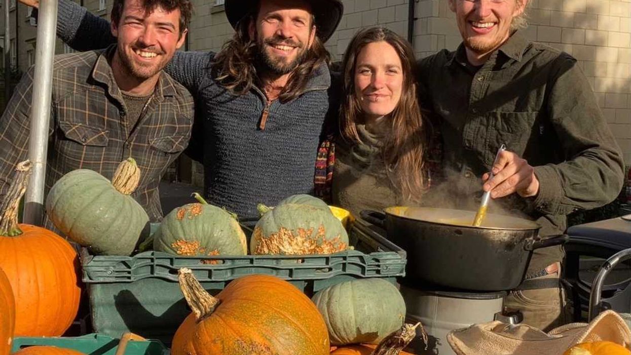 Middle Ground Growers from left to right: Hamish Evans, Xavier Hamon, Olivia Rhodes and Sammy Elmore (Middle Ground Growers/PA)