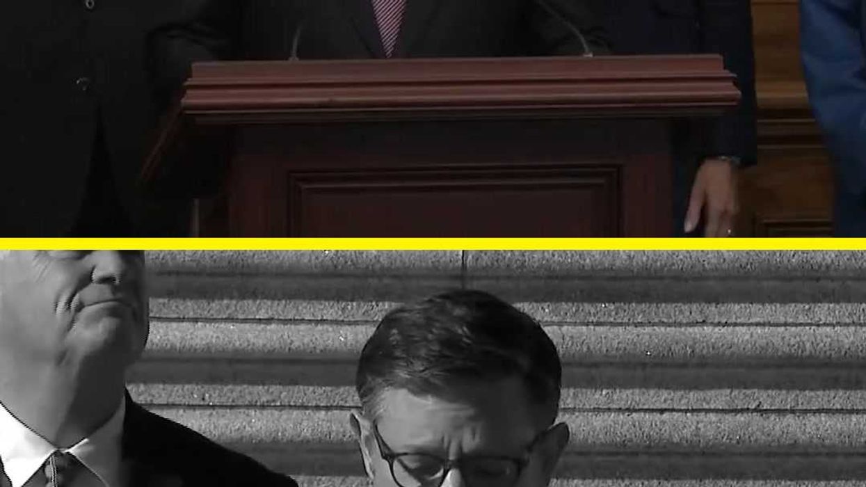 Mike Johnson conveniently claims Republicans aren't in charge of government over shutdown