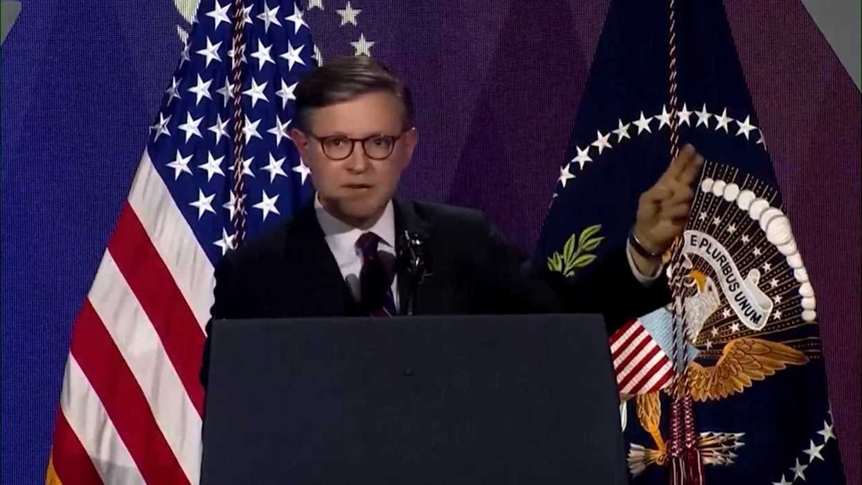 People think Mike Johnson just gave Democrats their election slogan by mistake