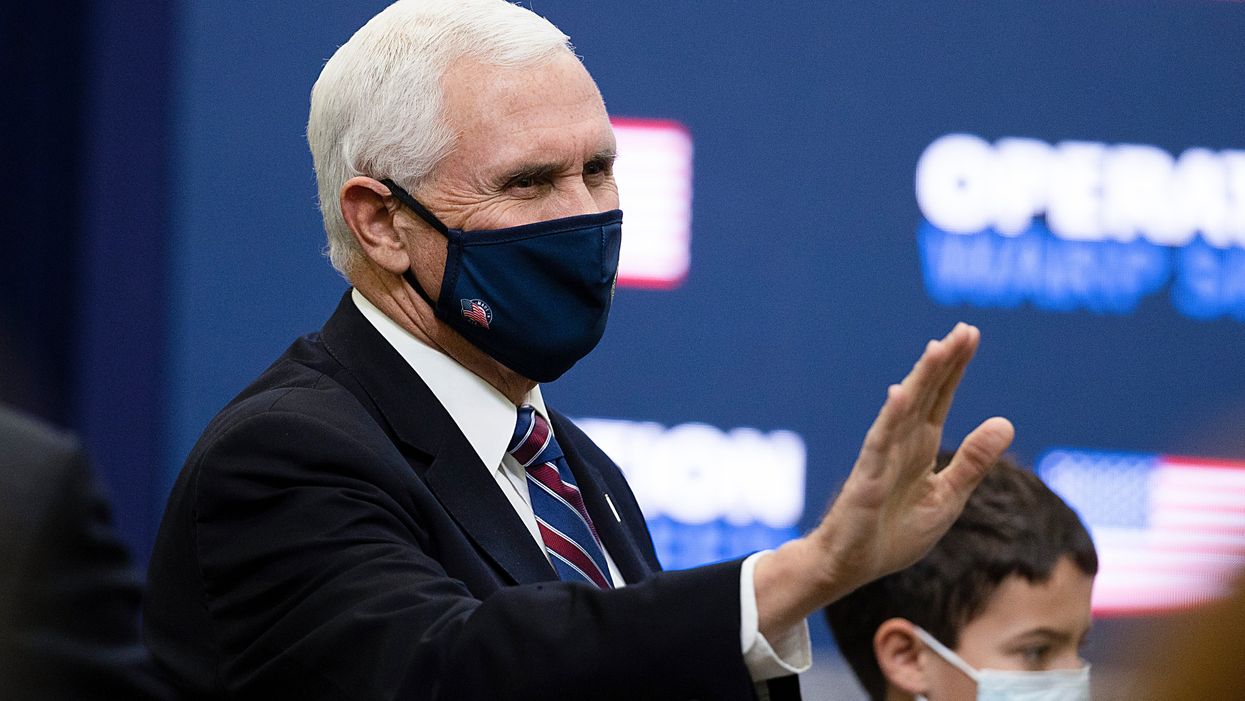Mike Pence says US is nearing “beginning of the end” of the coronavirus pandemic as Covid-19 vaccines near approval by the FDA.