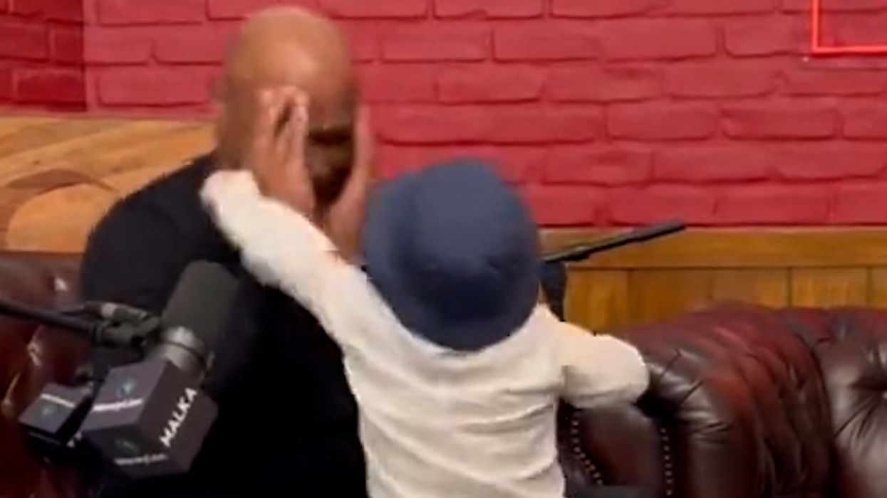 Mike Tyson appears to treat 20-year-old Hasbulla like a baby in bizarre moment