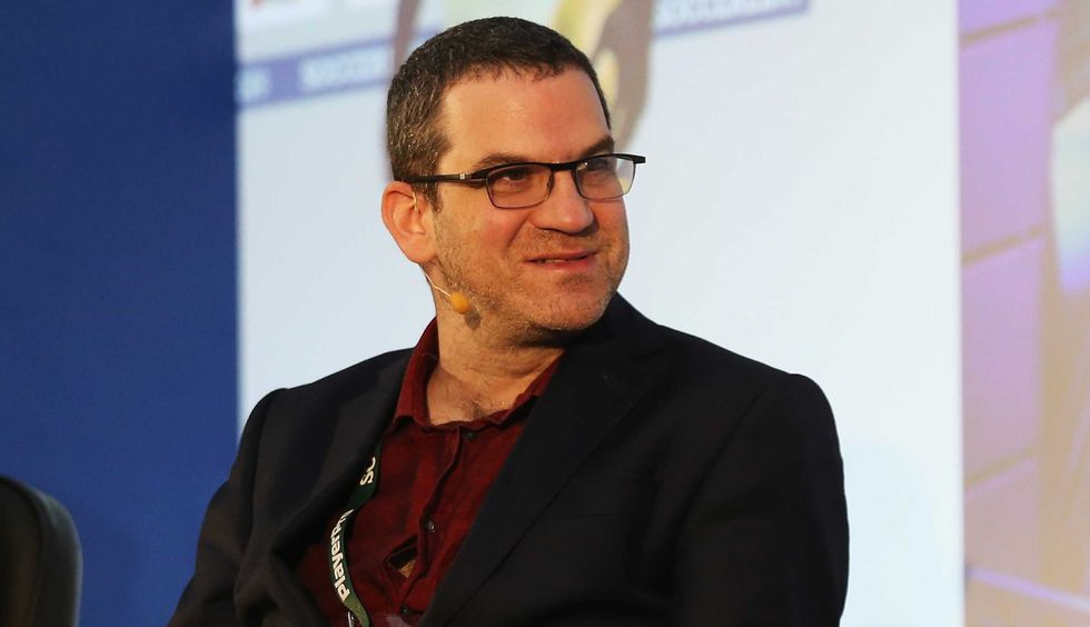 Miles Jacobson speaking at the Soccerex Global Convention