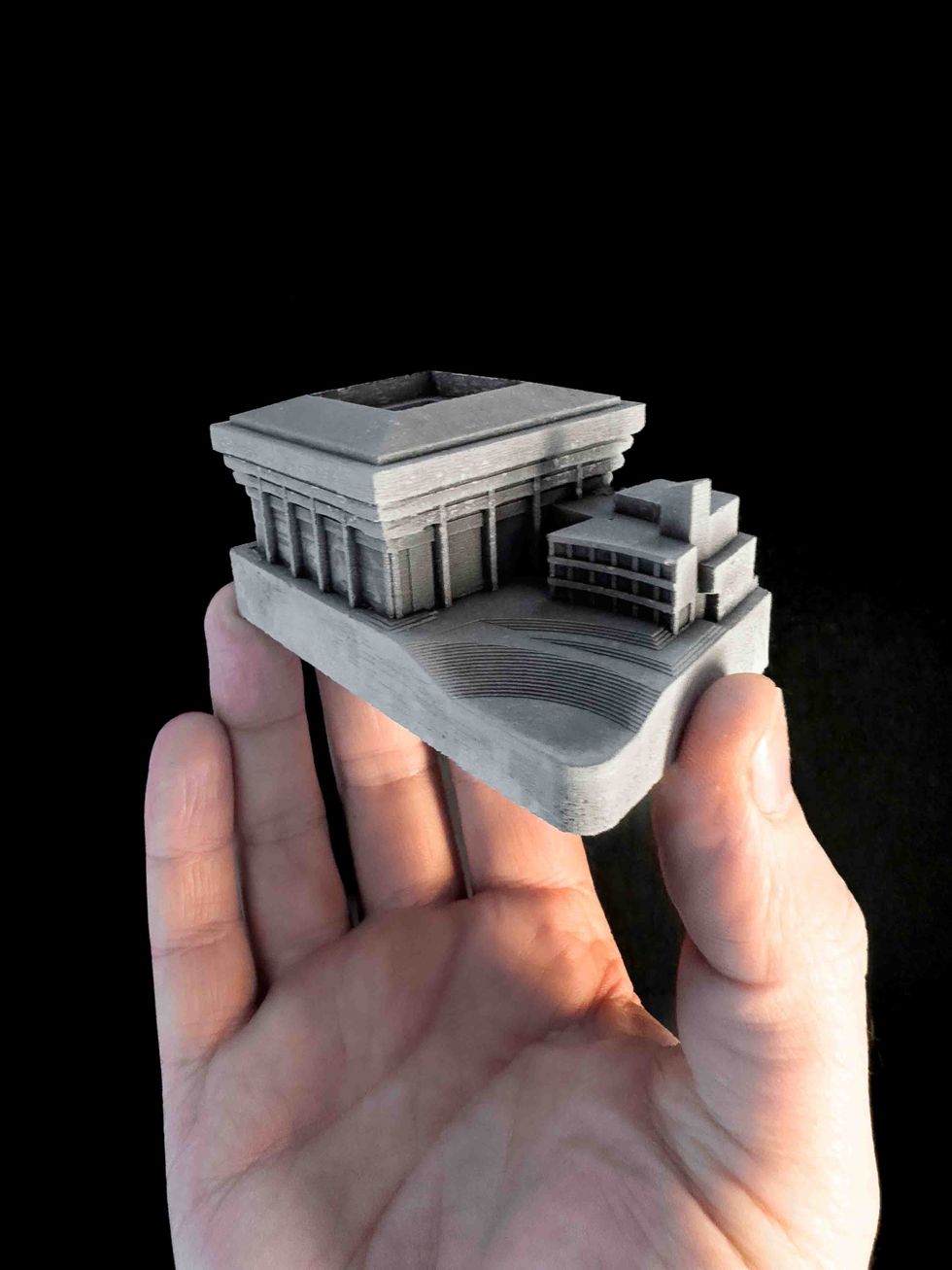 Mini concrete building