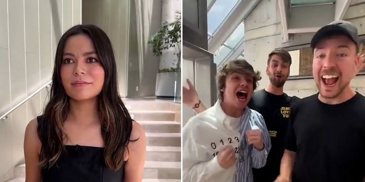Miranda Cosgrove and Mr Beast mock her viral 'curse word' meme indy100