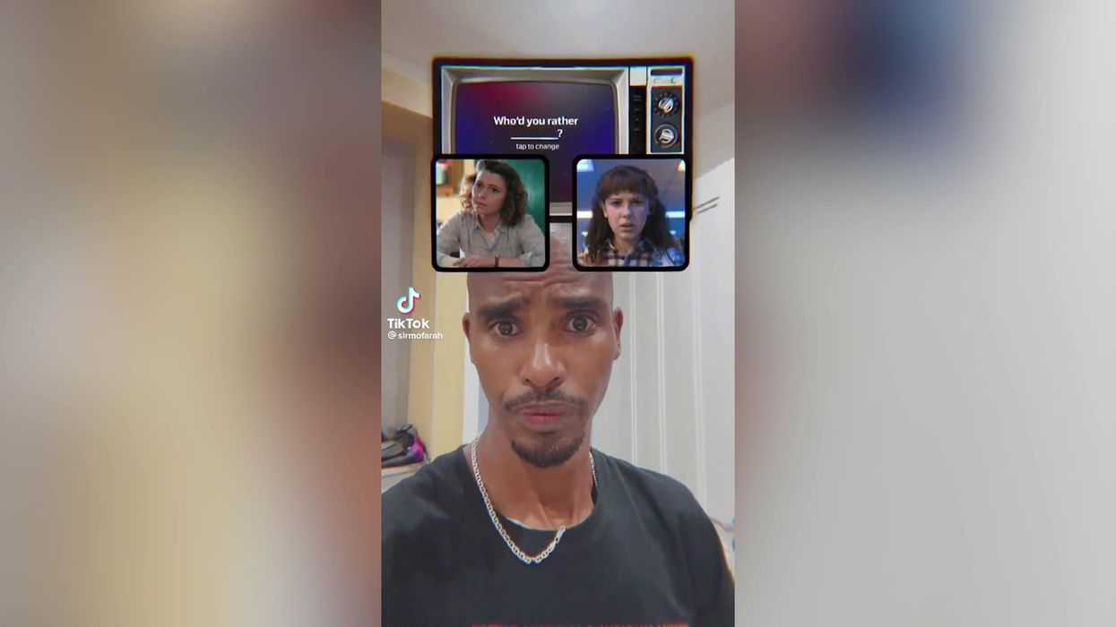 Mo Farah innocently gets confused by 'smash or pass' TikTok filter