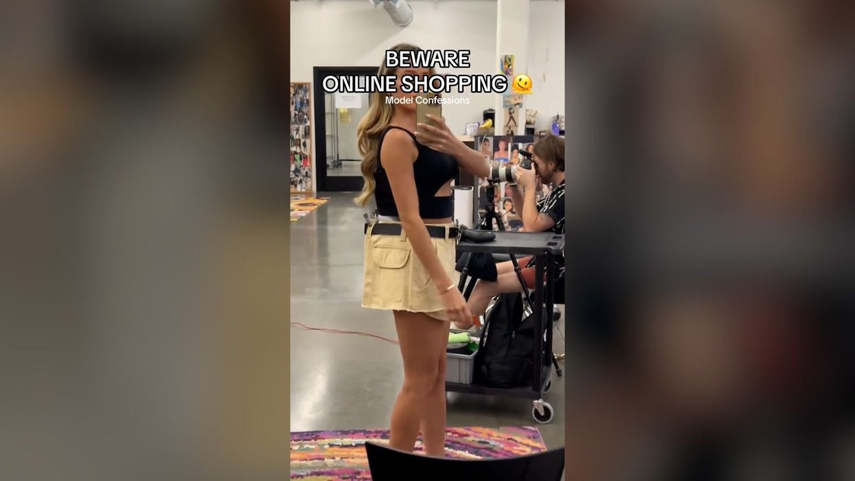 Model issues warning to shoppers who think they're buying what they see online