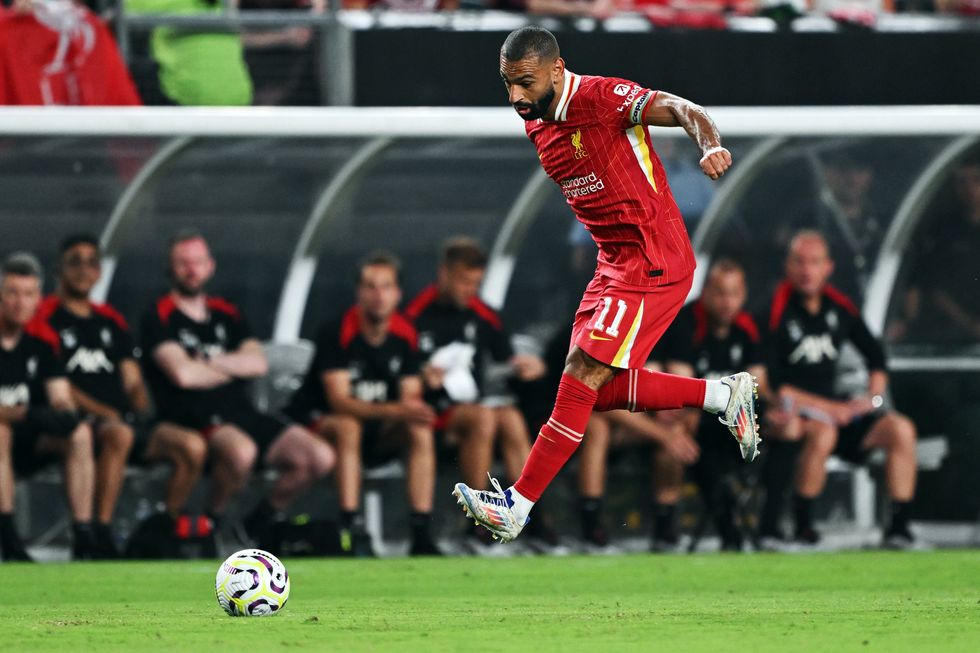 Mohamed Salah in Liverpool's friendly win against Arsenal in America