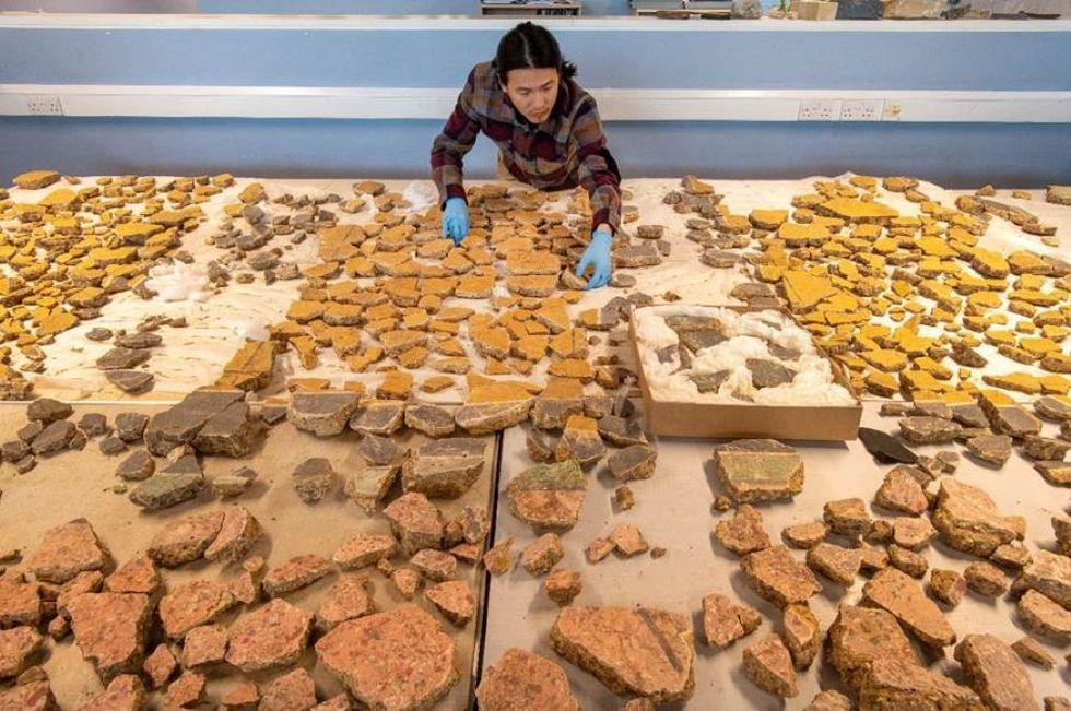 Archaeological ‘jigsaw’ reveals 2,000-year-old Roman wall paintings