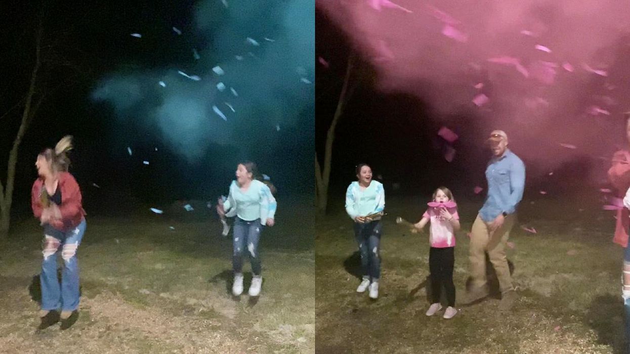 Mother stages gender reveal photo for new daughter but spells her name wrong