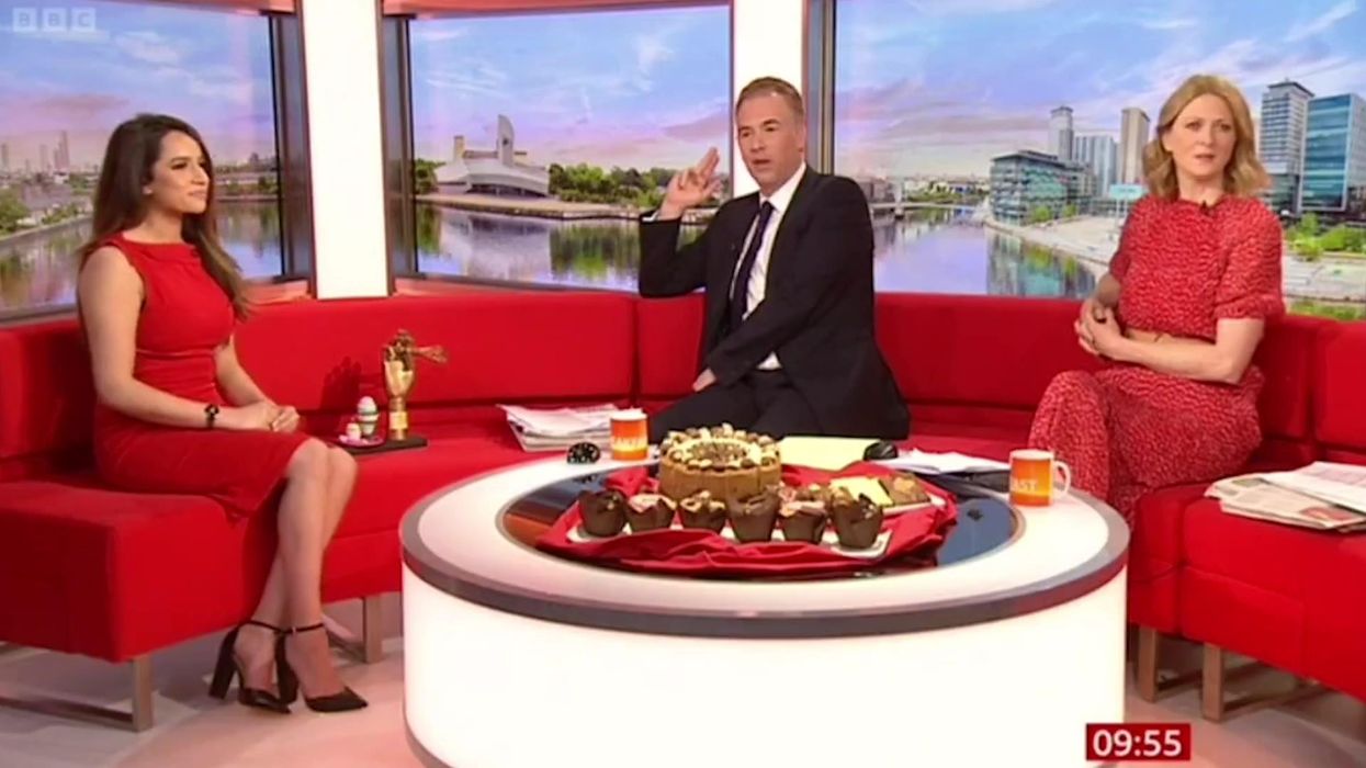Moment BBC Breakfast forced off-air after alarm rings out